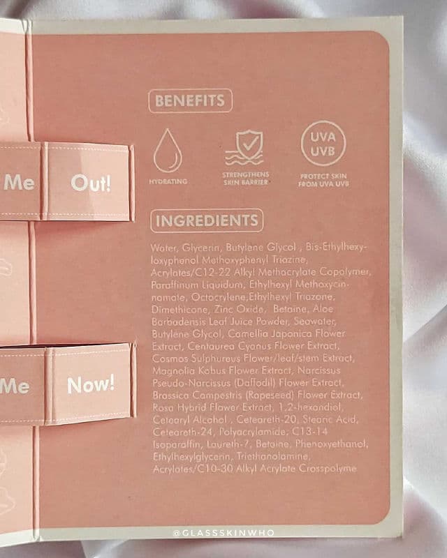 Be.Ippuni Beetroot Airy Floral Sunscreen SPF50+ PA++++ review photo by qilss