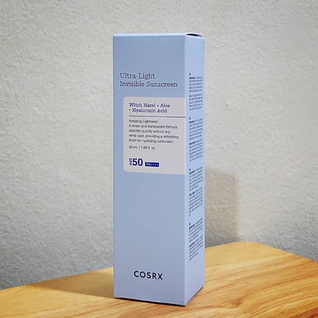 COSRX Ultra-Light Invisible Sunscreen SPF50 PA++++ review photo by danielwonderland