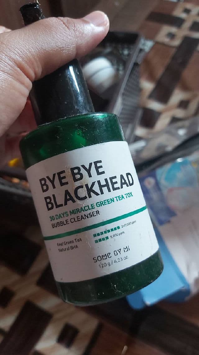 Some By Mi Bye Bye Blackhead 30Days Miracle Green Tea Tox Bubble Cleanser review photo by Muth14