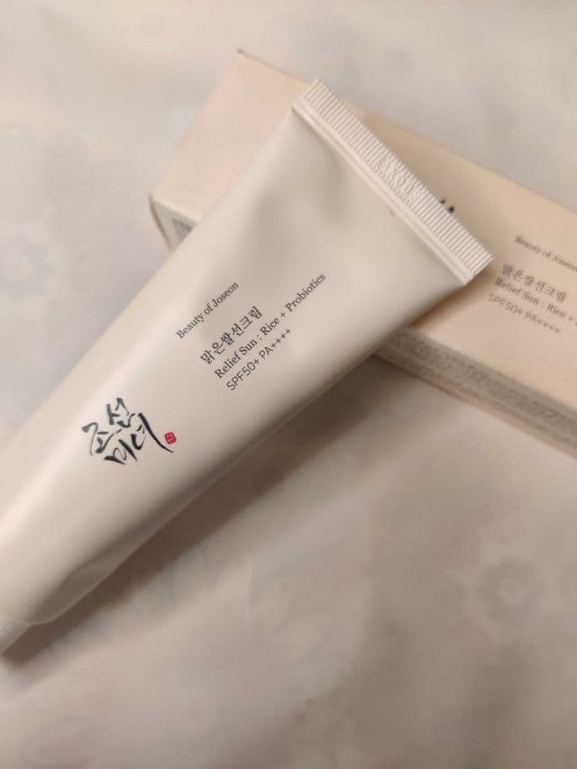 BEAUTY OF JOSEON Relief Sun Rice + Probiotics SPF50+ PA++++ review photo by aruneka