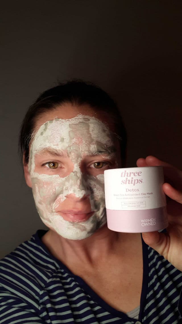 Three Ships Detox Green Tea Antioxidant Clay Mask review photo by Santinosmomma