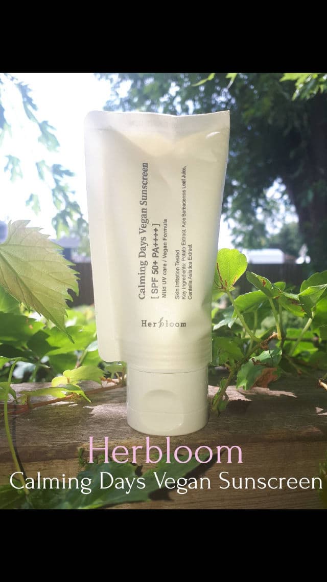 Herbloom Calming Days Vegan Sunscreen SPF 50+ PA++++ review photo by Santinosmomma