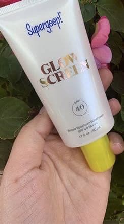Supergoop! Glowscreen Sunscreen SPF 40 review photo by Pickycattleya