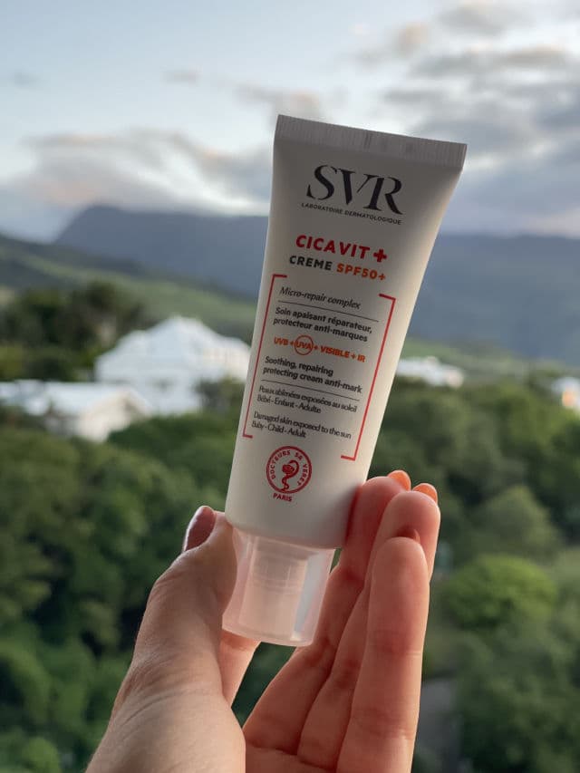 SVR Cicavit + Crème SPF50 + review photo by frenchxgirl