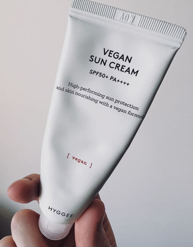 Hyggee Vegan Sun Cream SPF50+ PA++++  review photo by ToniAhlstrom
