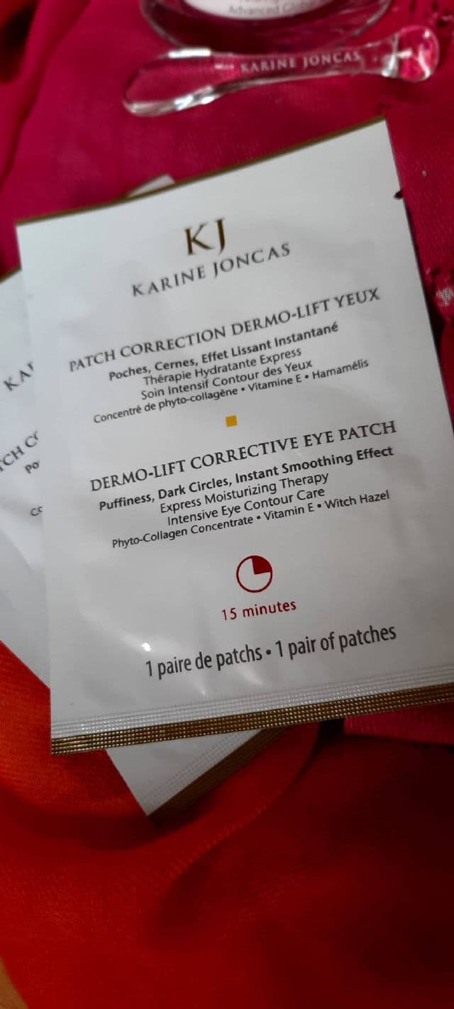 Karine Joncas Dermo-Lift Corrective Eye Patch review photo by Codermary 