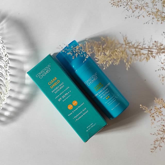 Conscious Chemist Clear Shield Invisible Sunscreen Matte Finish SPF30 PA++ review photo by curlycurves
