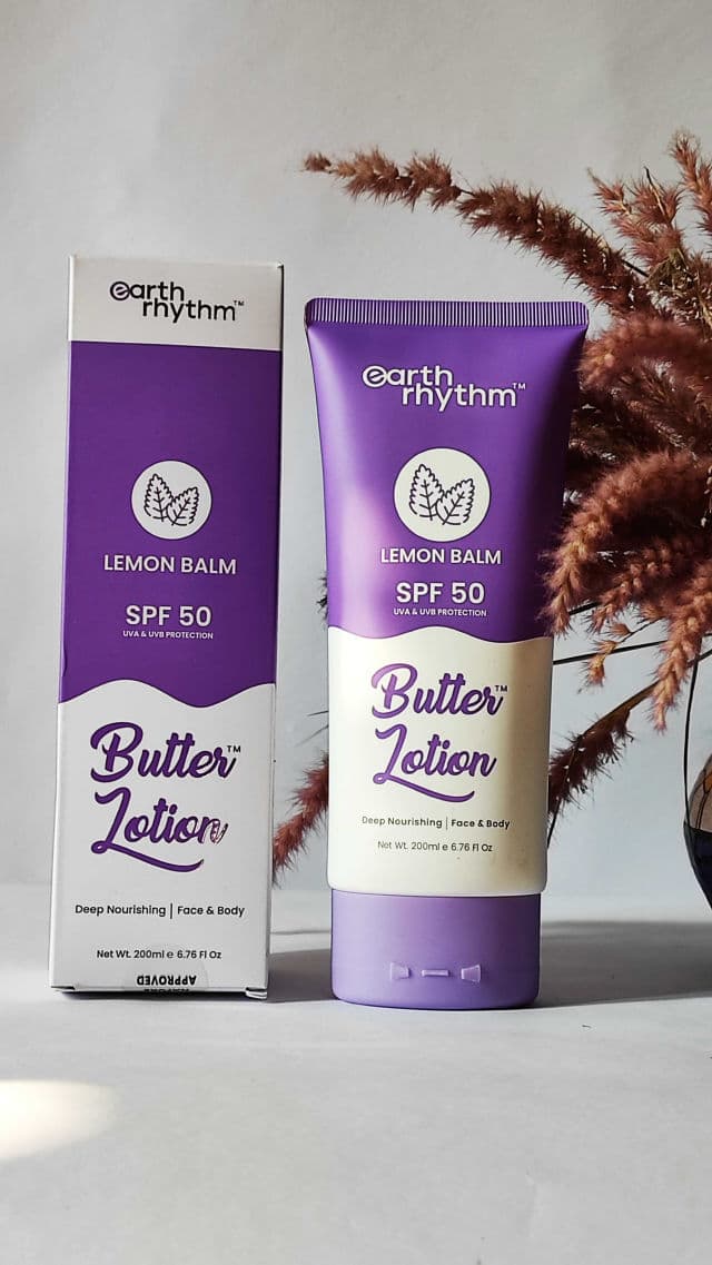 Earth Rhythm Lemon Balm SPF-50 Butter Body Lotion review photo by curlycurves