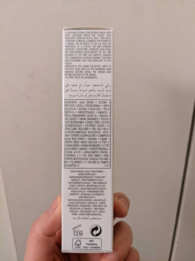 Guerlain Abeille Royale Youth Watery Oil review photo by irene1990