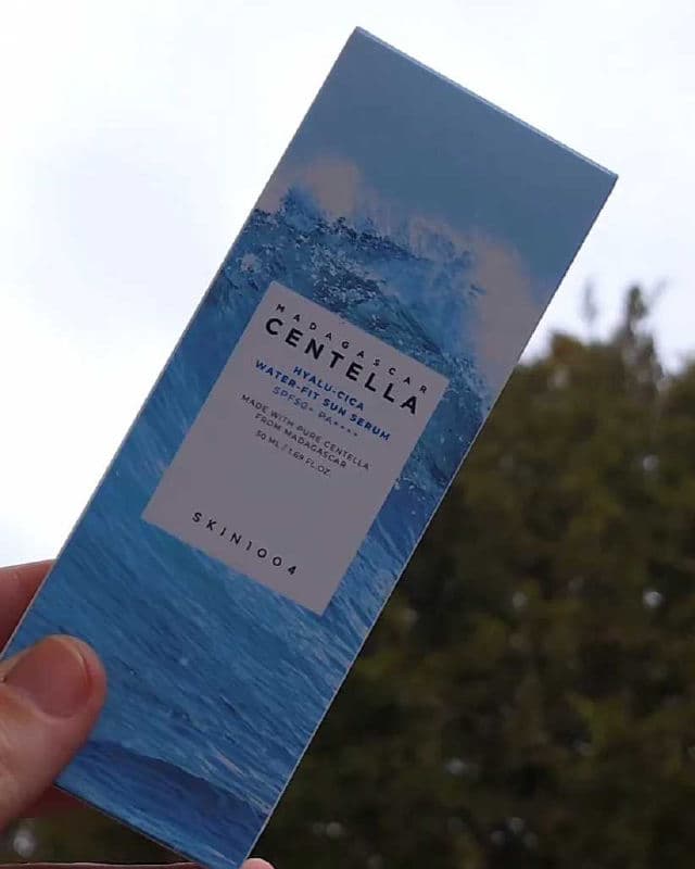 SKIN1004 Madagascar Centella Hyalu-Cica Water-Fit Sun Serum SPF50+ PA++++ review photo by SarriK