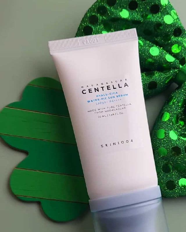 SKIN1004 Madagascar Centella Hyalu-Cica Water-Fit Sun Serum SPF50+ PA++++ review photo by SarriK