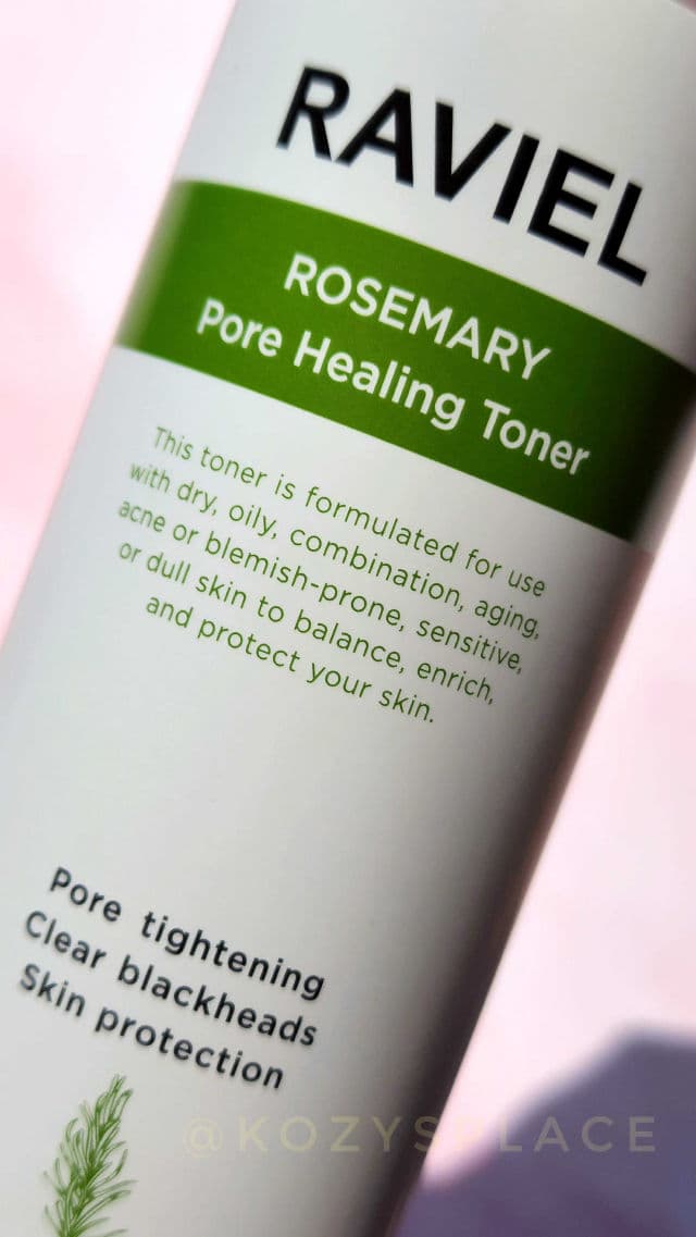 RAVIEL Rosemary Pore Healing Toner  review photo by SarriK