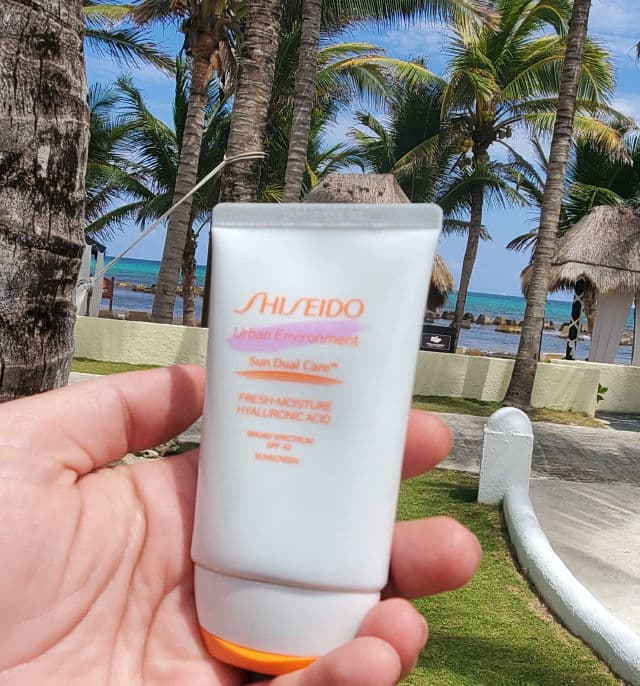 Shiseido Urban Environment Sun Care Dual Fresh Moisture Hyaluronic Acid SPF 42 review photo by SarriK