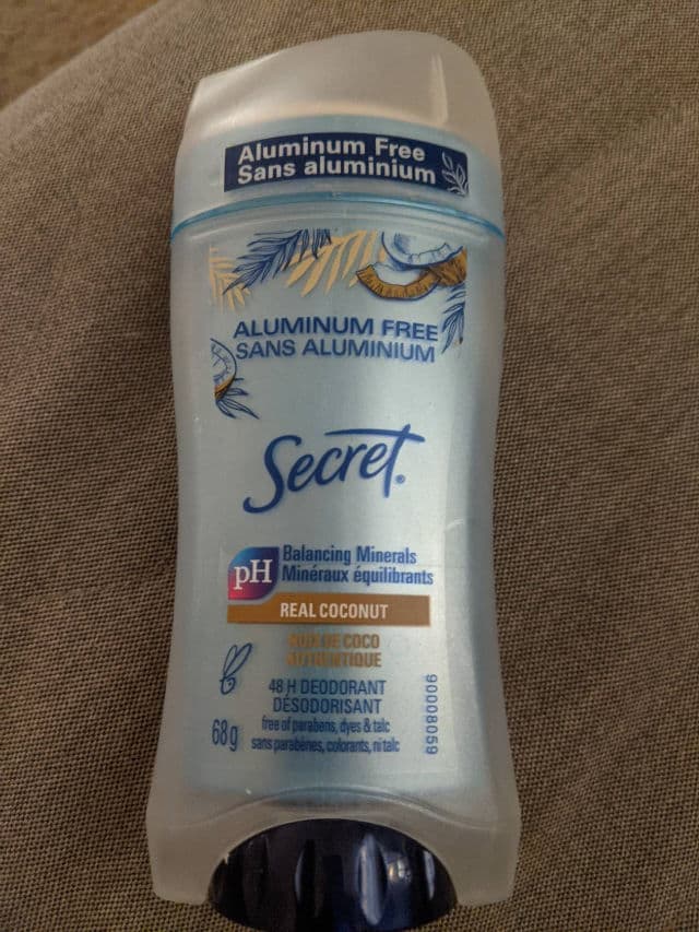 Secret Aluminum Free Deodorant Coconut review photo by Katie28