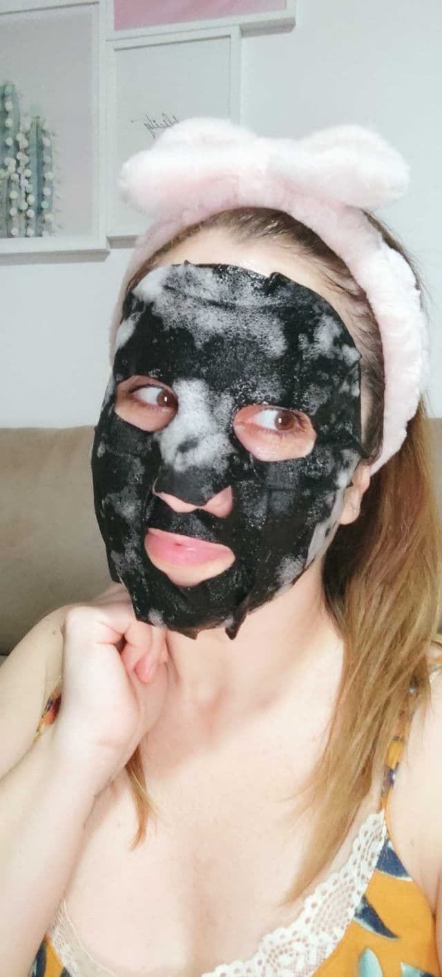 Ondo Beauty 36.5 Charcoal & Yuja Bubble Mask review photo by lanubedejuanilp