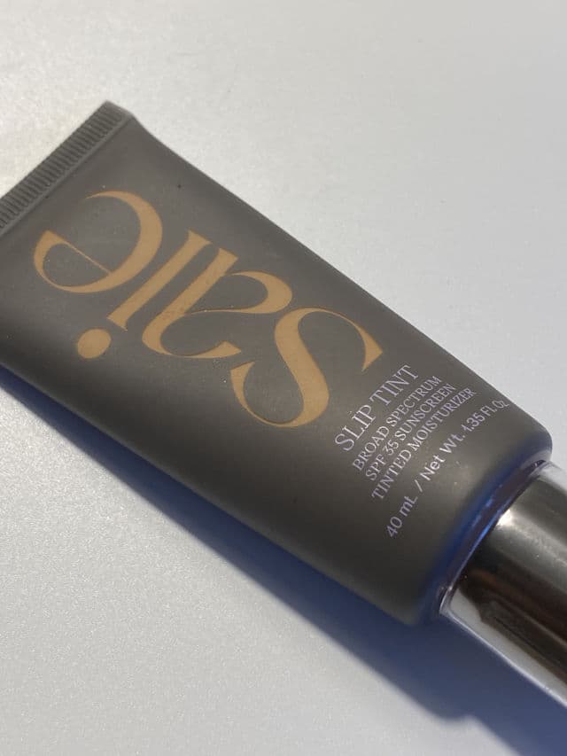 Saie Slip Tint Dewy Tinted Moisturizer review photo by thedailyskincareedit