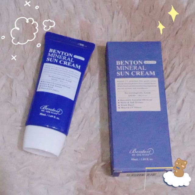 BENTON Mineral Sun Cream SPF50+/PA++++ review photo by Celestinee