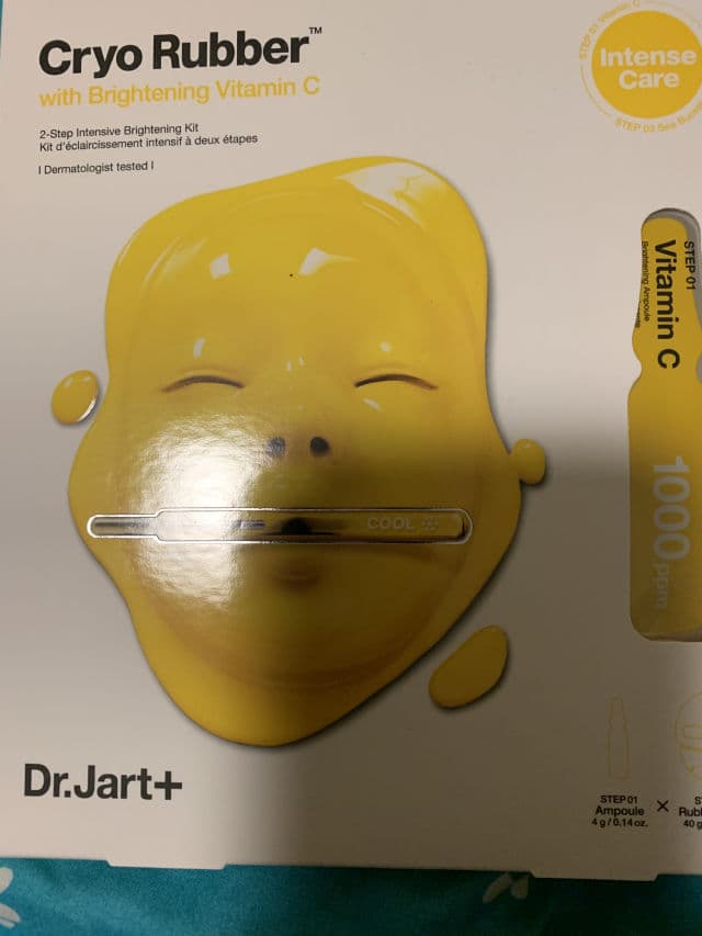 Dr. Jart+ Cryo Rubber™ with Brightening Vitamin C - Cryo Rubber Brightening Mask review photo by priyajustin8
