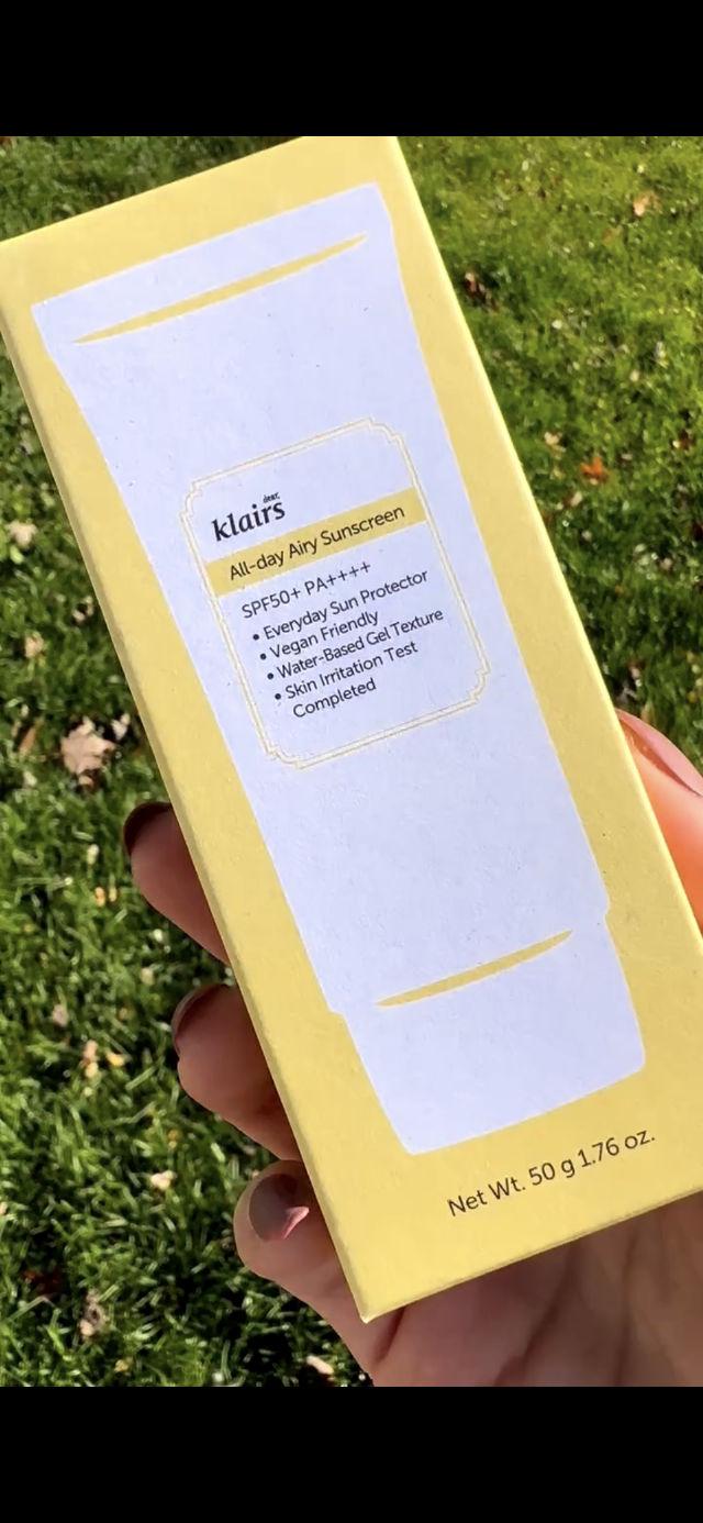 All-day Airy Sunscreen SPF50+ PA++++ product review