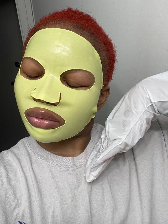Experiment Beauty Avant Guard The Lime Green Reusable Sheet Mask review photo by Practiceforskin