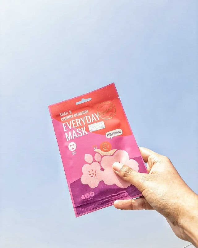 DearBoo Snail & Cherry Blossom Everyday Mask review photo by SkincareWisdom16