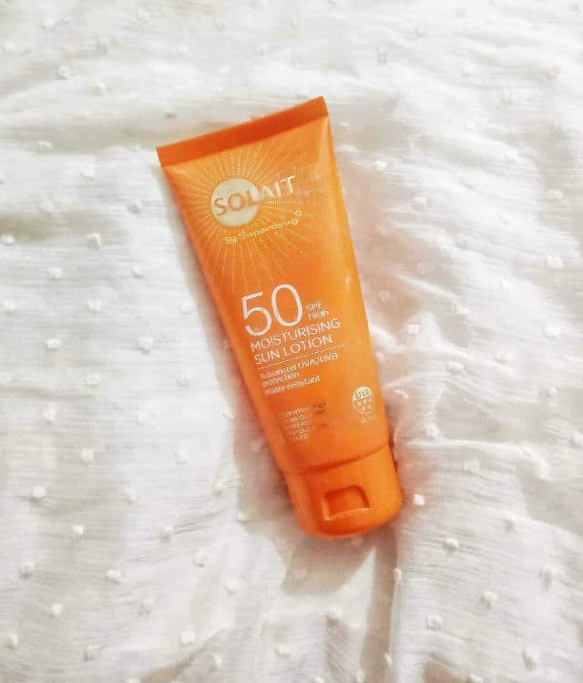 Superdrug Solait Sun Cream SPF50 review photo by SkincareWisdom16