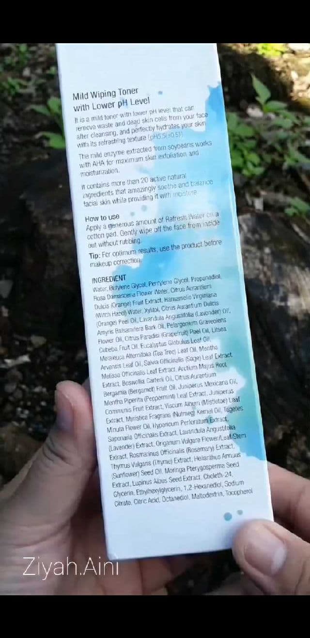 Heimish Refresh Water review photo by Ziyah