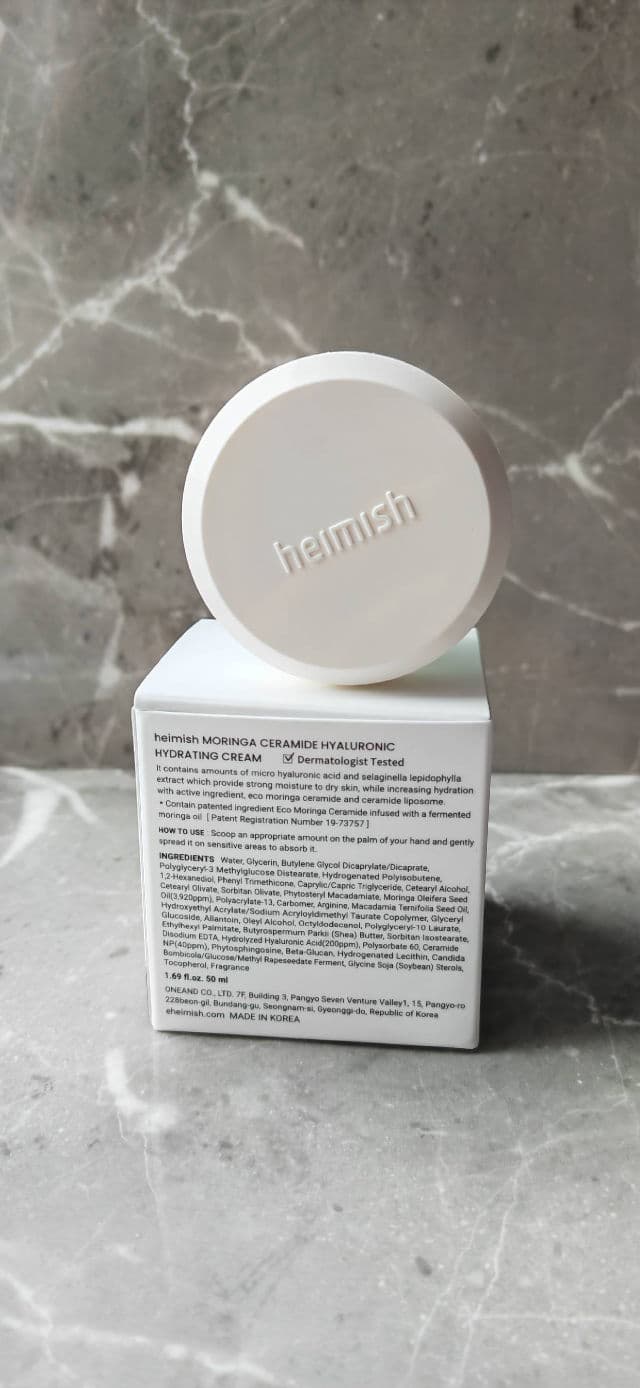 Heimish Moringa Ceramide Hyaluronic Hydrating Cream review photo by Testertootsymorse