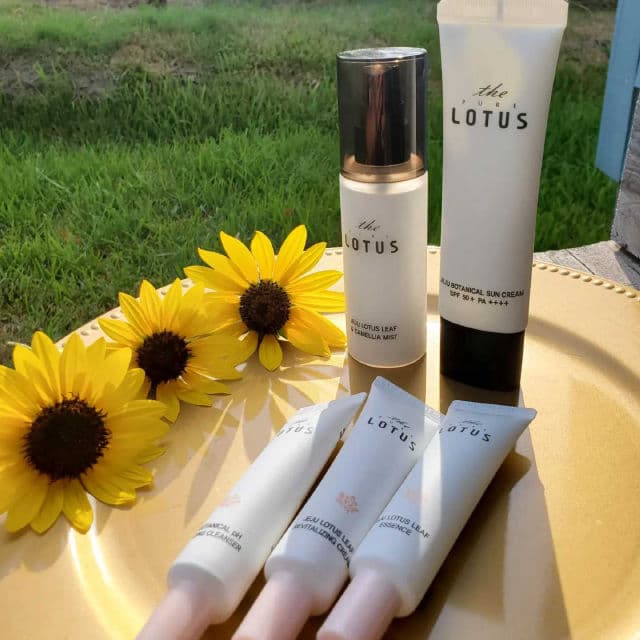 The Pure Lotus Jeju Botanical Sun Cream SPF50+ PA++++ review photo by Nhaty