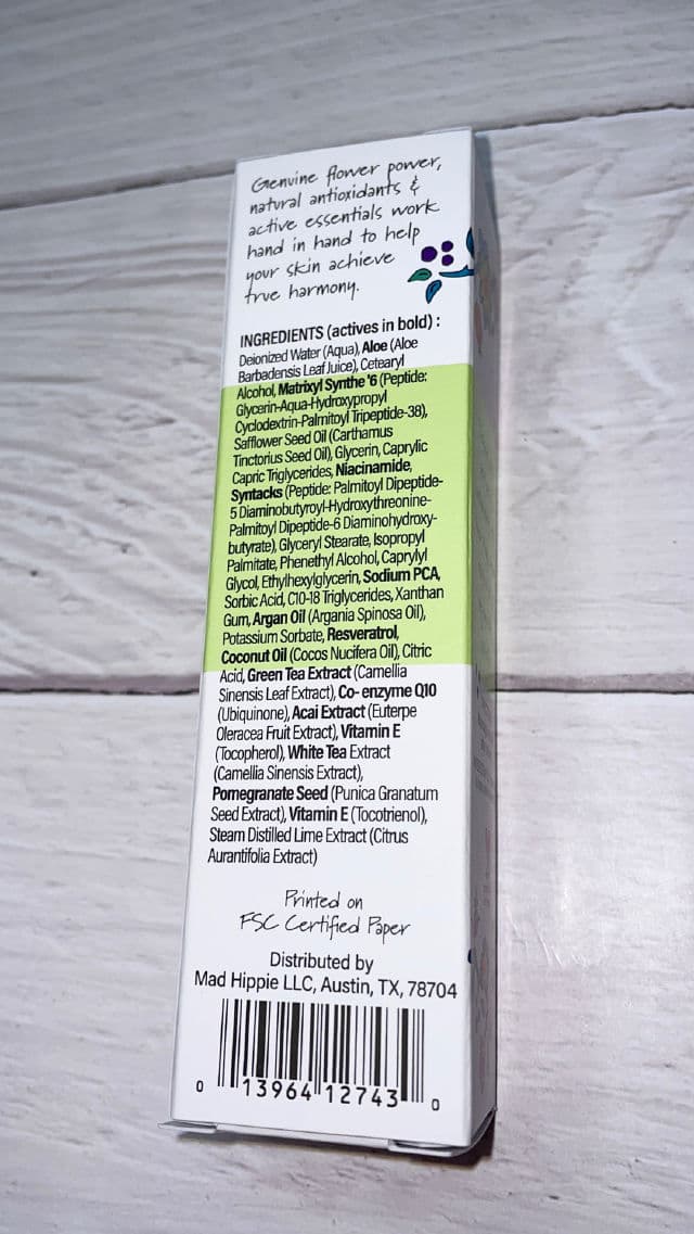 Mad Hippie Face Cream review photo by harleybrooke