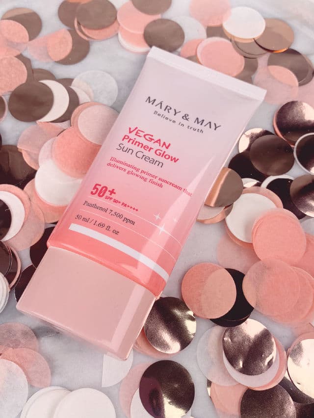 Mary&May Vegan Primer Glow Sun Cream SPF50+ PA++++ review photo by PickyKeWe
