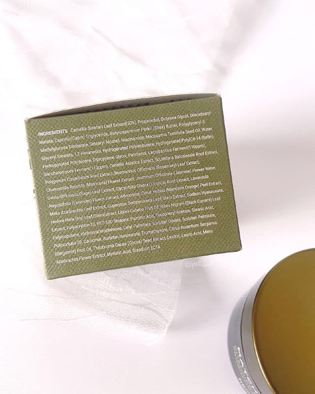 Heimish Matcha Biome Intensive Repair Cream Probiotics Moisturizer review photo by jacyang