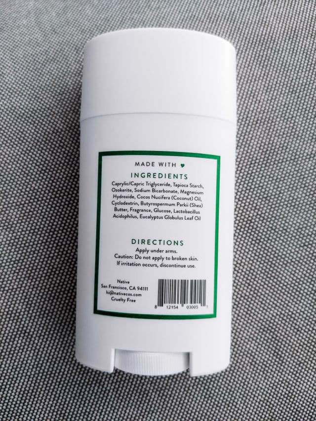 NATIVE Eucalyptus & Mint Deodorant review photo by Meltheskinslayer