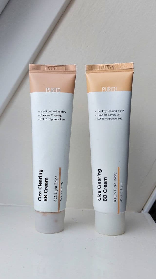 PURITO Cica Clearing BB Cream #13 Neutral Ivory review photo by MimiMomoSkincare