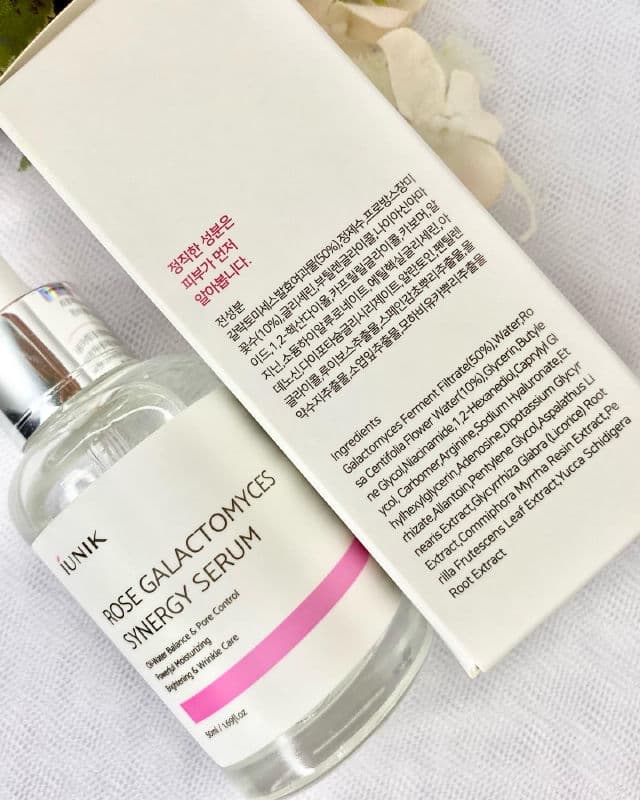 Iunik Rose Galactomyces Synergy Serum review photo by evabilqistafdila