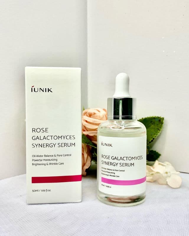 Iunik Rose Galactomyces Synergy Serum review photo by evabilqistafdila