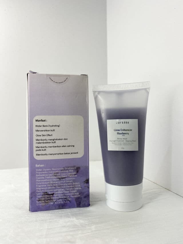 Jarkeen Glow Enhancer Blueberry Slimey Mask review photo by evabilqistafdila