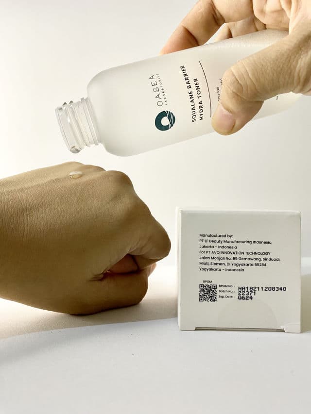 OASEA Squalane Barrier Hydra Toner review photo by evabilqistafdila