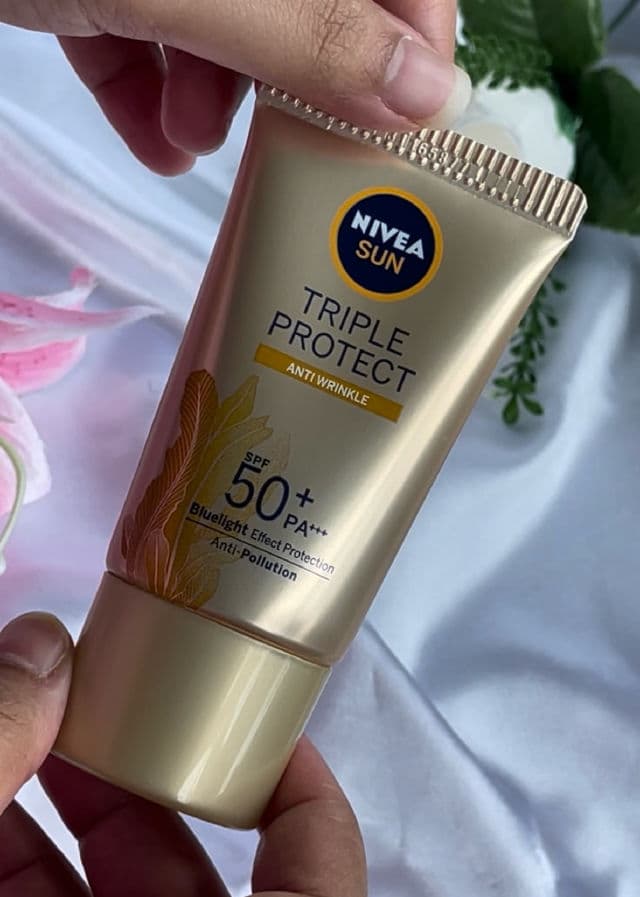 Nivea Sun Triple Protect Anti Wrinkle SPF50 review photo by Arnaaz