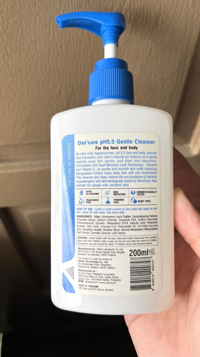 Oxecure pH 5.5 Gentle Cleanser review photo by vinci