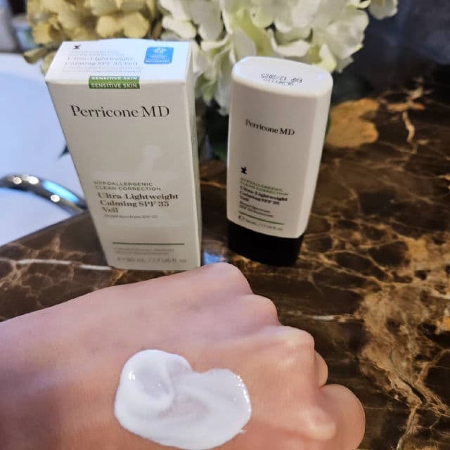 Perricone MD Hypoallergenic CBD Ultra-Lightweight Calming SPF 35 Veil review photo by beemama3