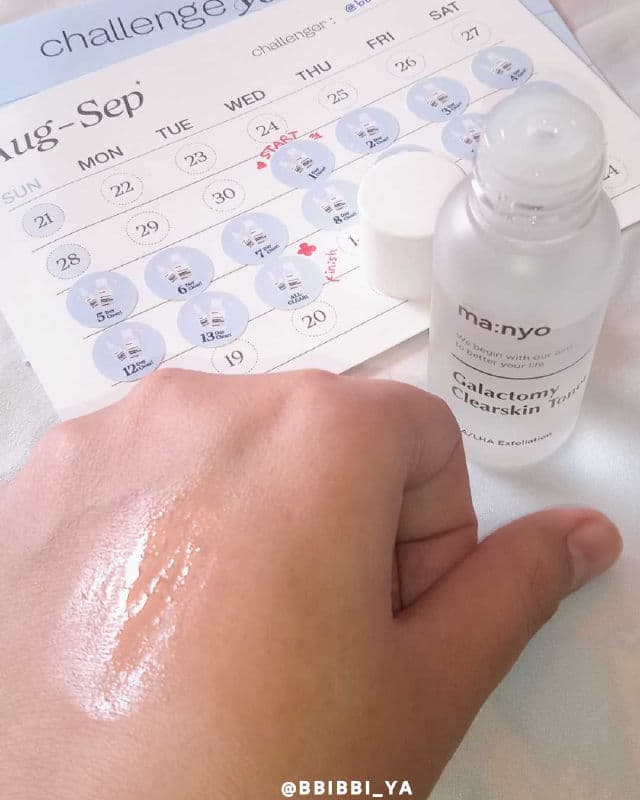 manyo AHA/BHA Exfoliation review photo by miazawa