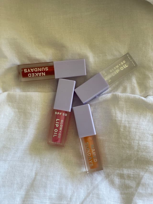 Naked Sundays Glow + Go Hydrating Lip Oil SPF50+ review photo by Zacksgarden06