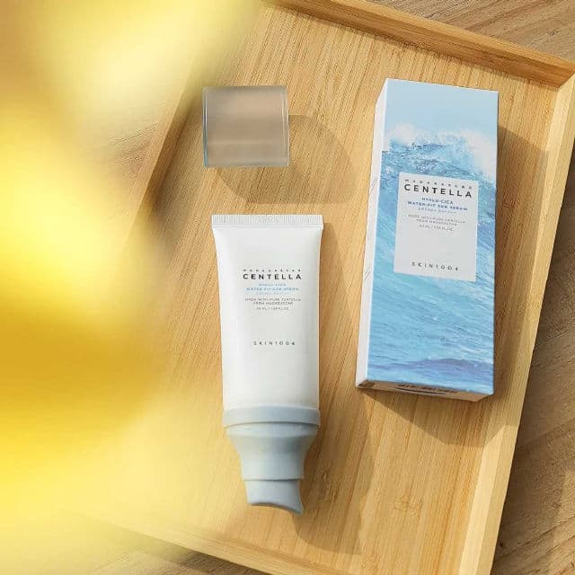 SKIN1004 Madagascar Centella Hyalu-Cica Water-Fit Sun Serum SPF50+ PA++++ review photo by ciszkaay