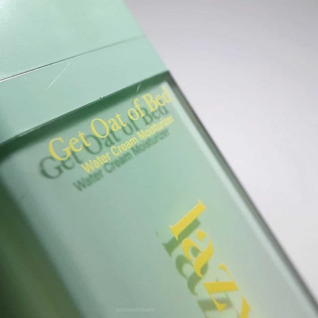 Lazy Sunday Get Oat of Bed Water Cream Moisturizer review photo by anissadrmwn