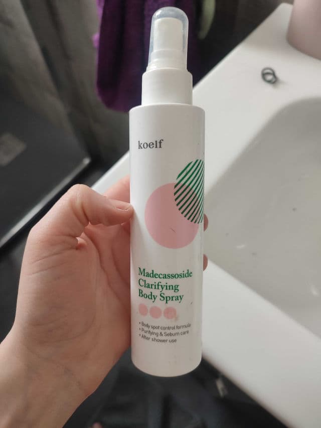 Koelf Madecassoside Clarifying Body Spray review photo by silxena