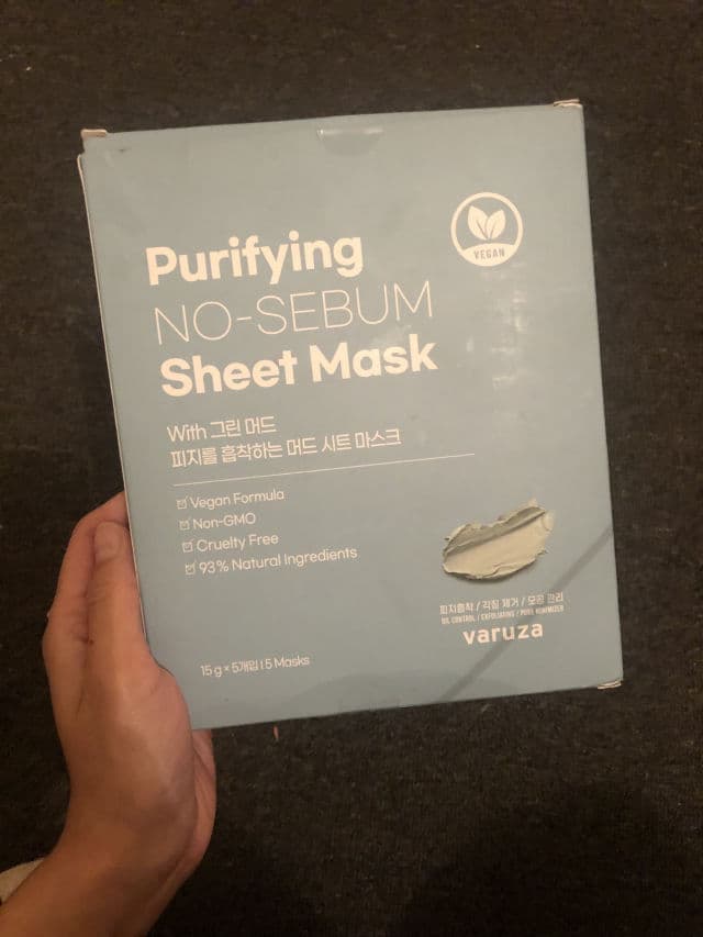 Varuza Purifying No-Sebum Sheet Mask with Green Mud review photo by VanesaG