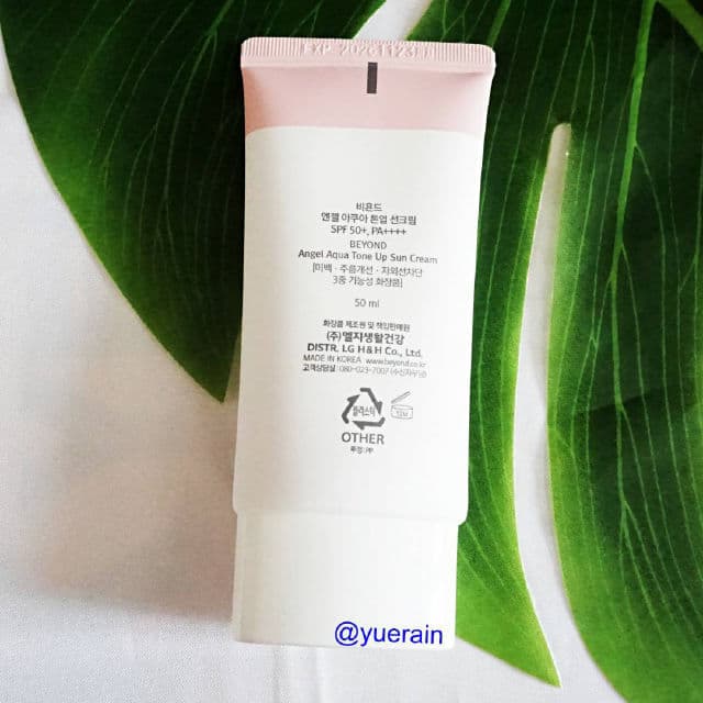 Beyond Angel Aqua Daily Tone Up Cream review photo by yuerain