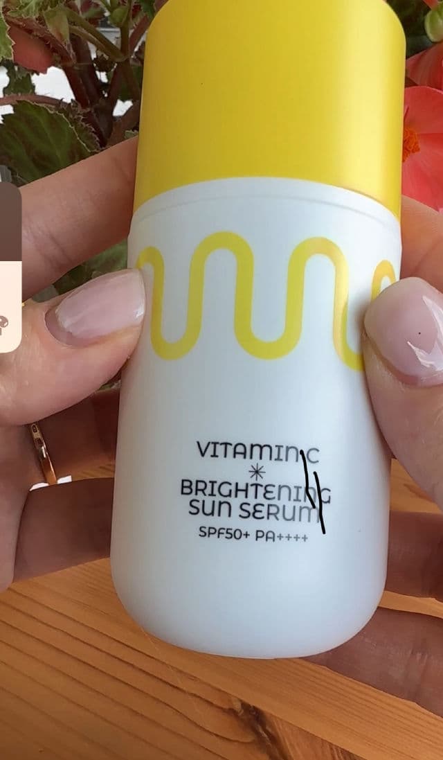 Vitamin C Brightening Sun Serum SPF50+ PA++++  product review