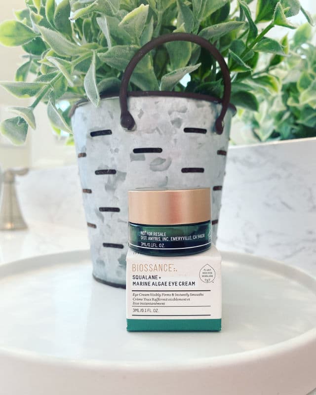 Biossance Squalane + Marine Algae Eye Cream review photo by cleahanchey